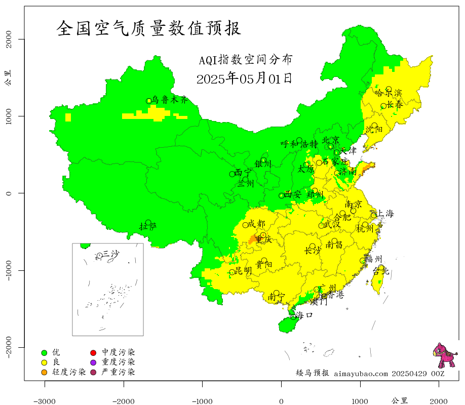 每日空气质量预报图