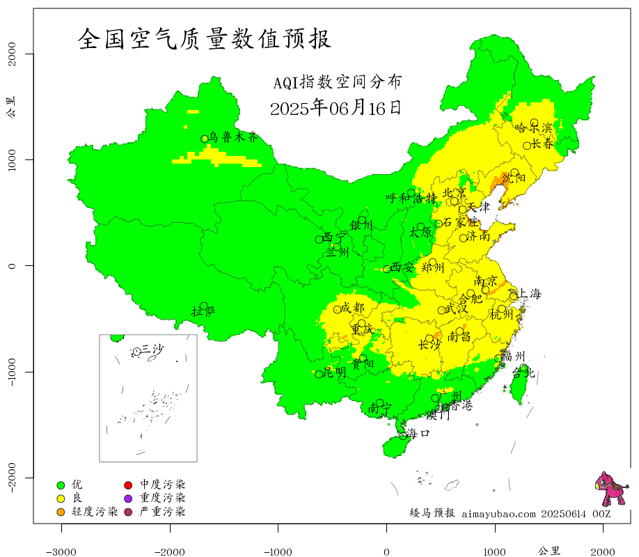 每日空气质量预报图
