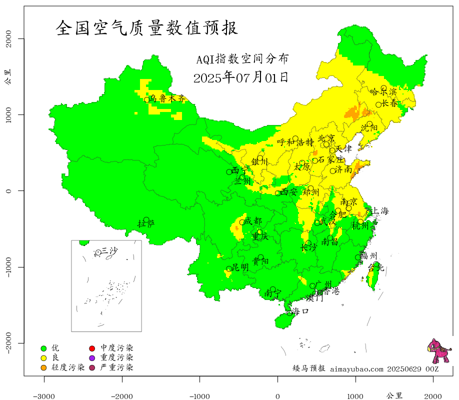 每日空气质量预报图