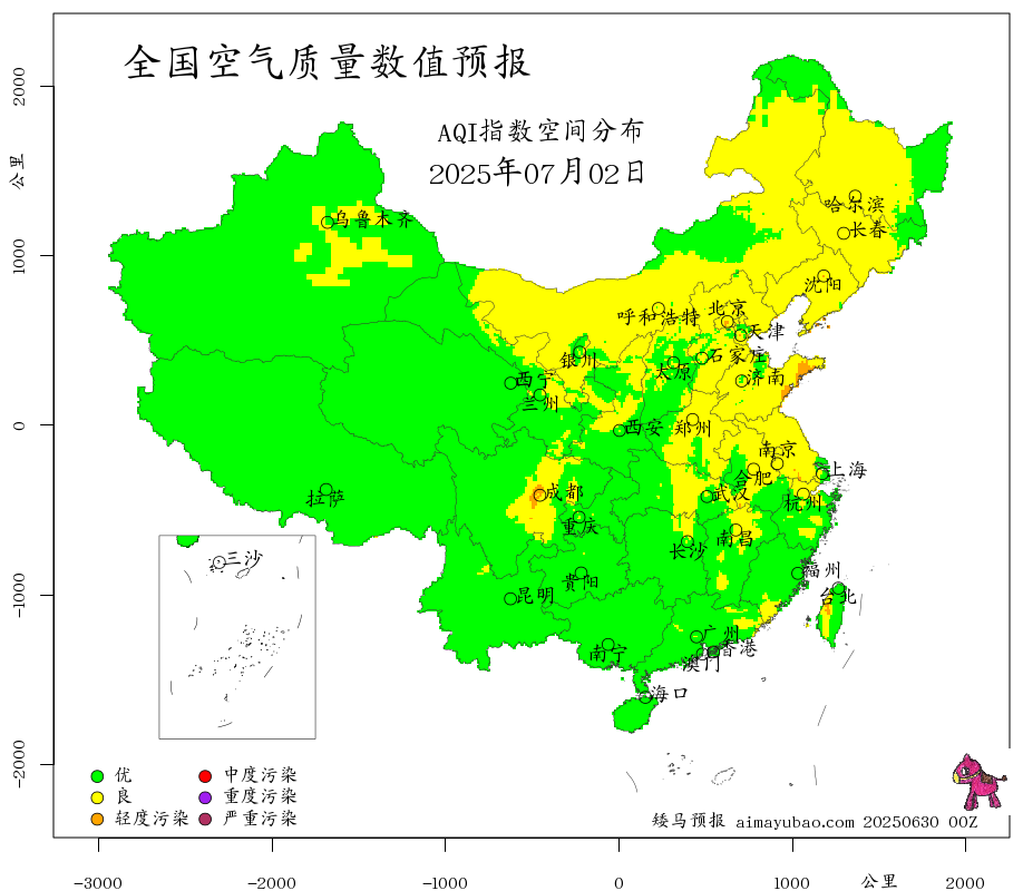 每日空气质量预报图