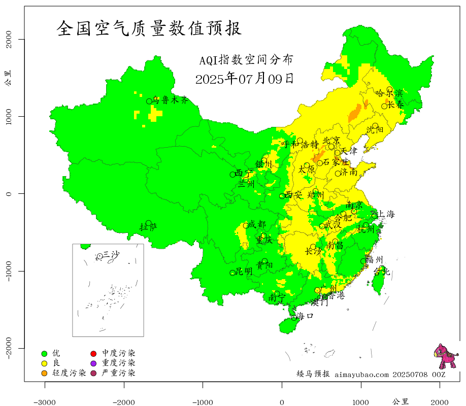每日空气质量预报图