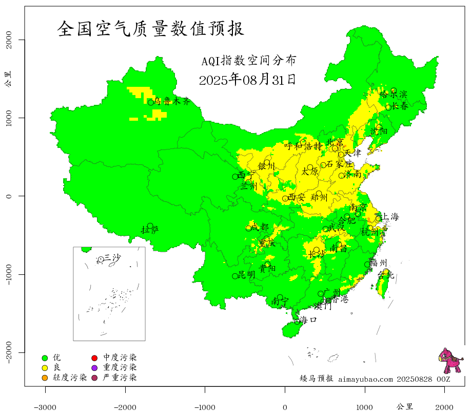 每日空气质量预报图