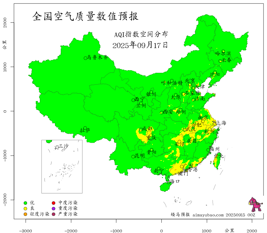 每日空气质量预报图