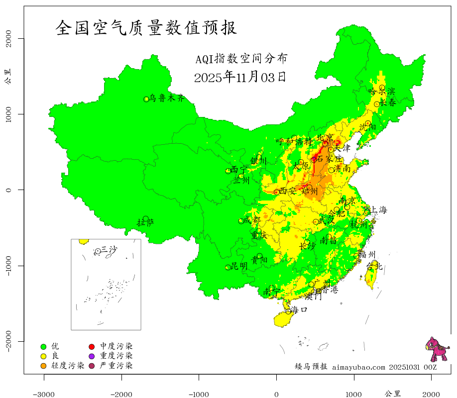 每日空气质量预报图