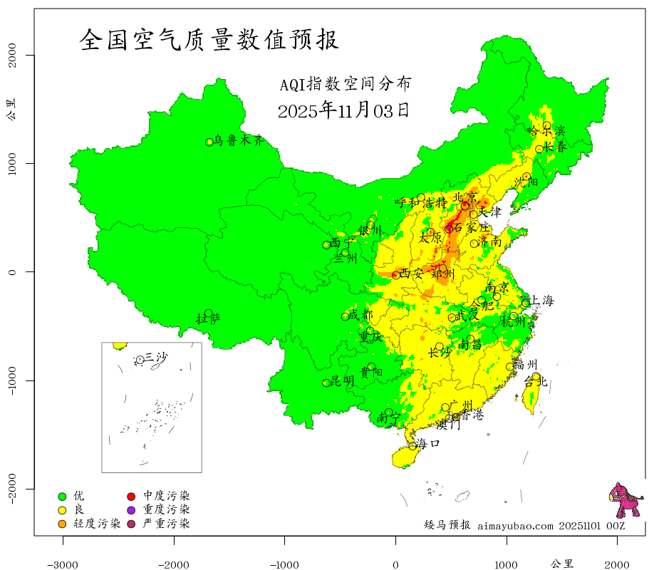 每日空气质量预报图