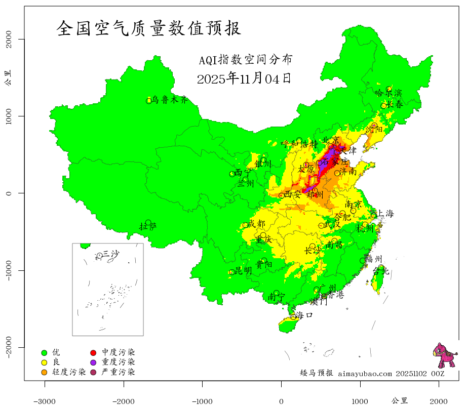 每日空气质量预报图