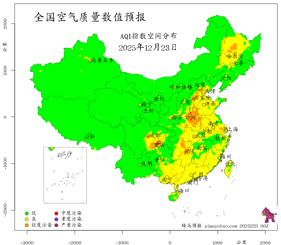 每日空气质量预报图