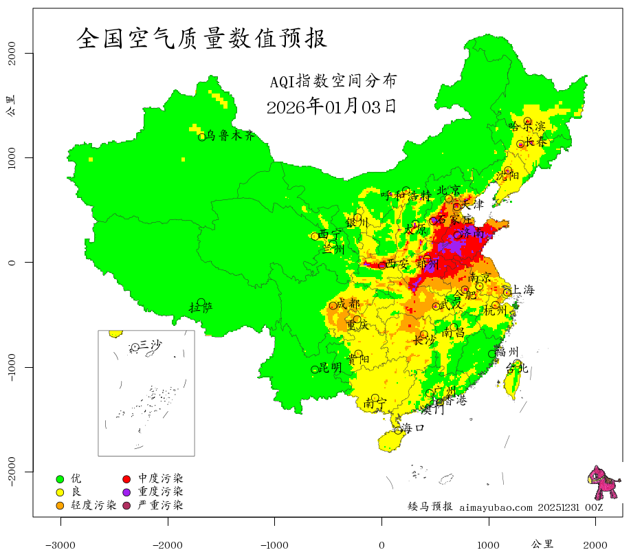 每日空气质量预报图