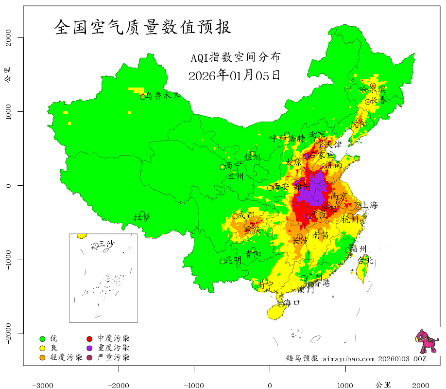 每日空气质量预报图