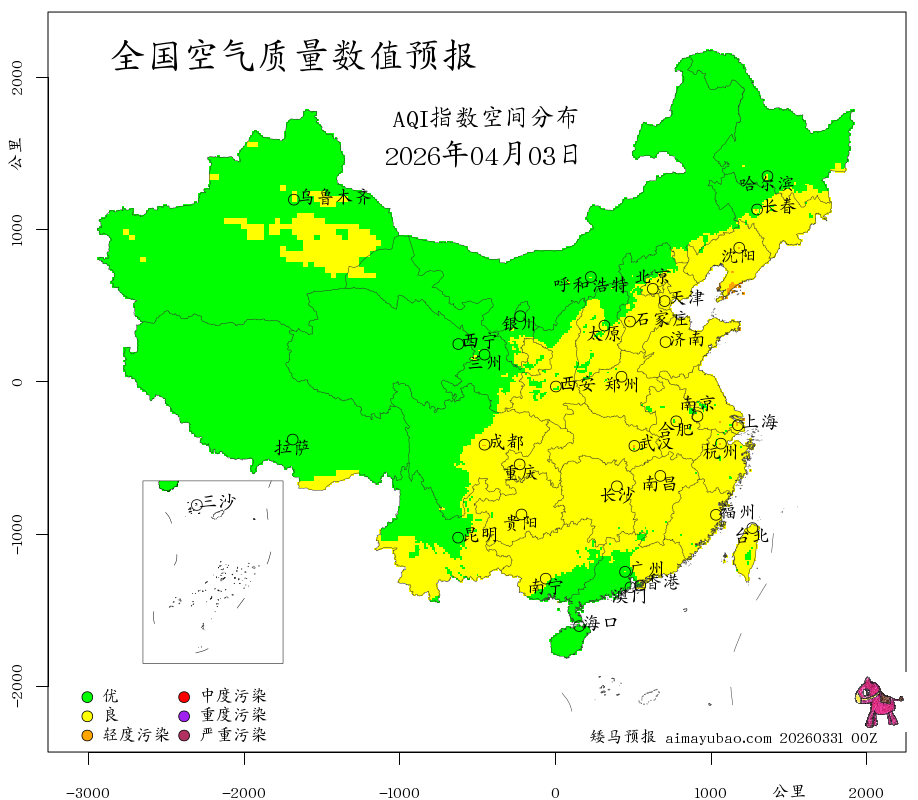 每日空气质量预报图