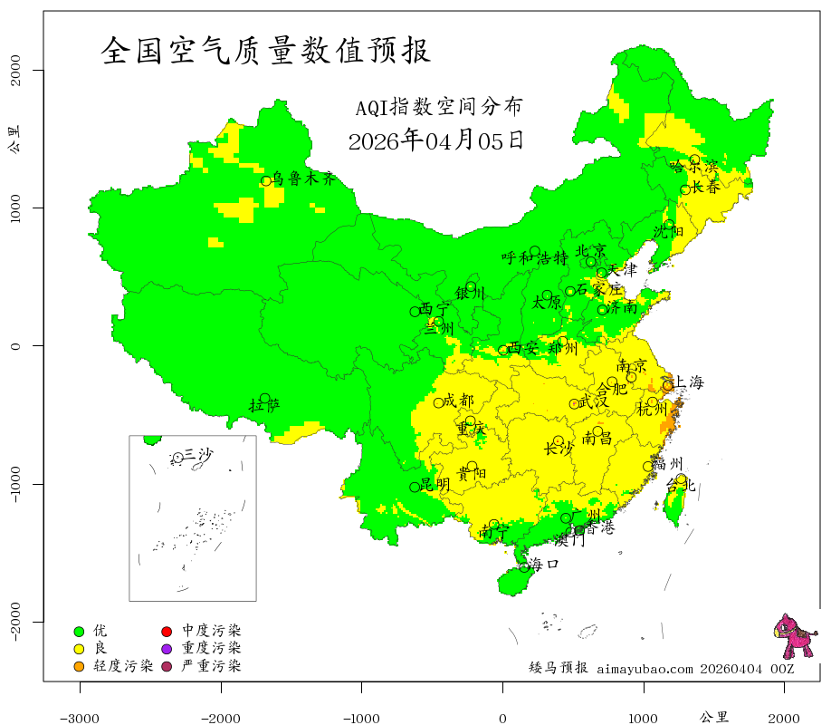 每日空气质量预报图