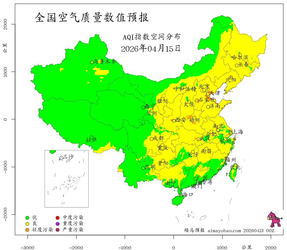 每日空气质量预报图
