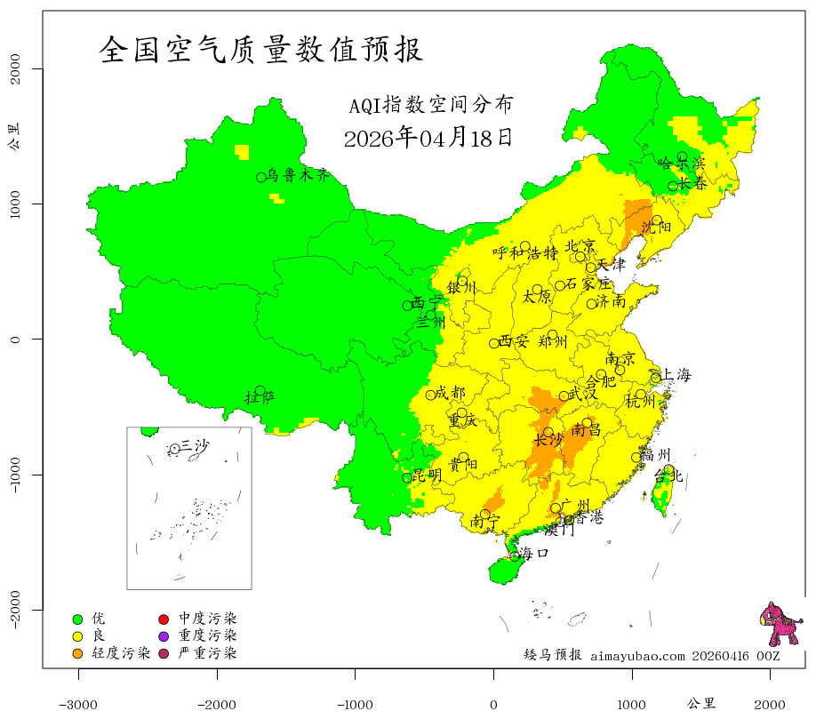 每日空气质量预报图