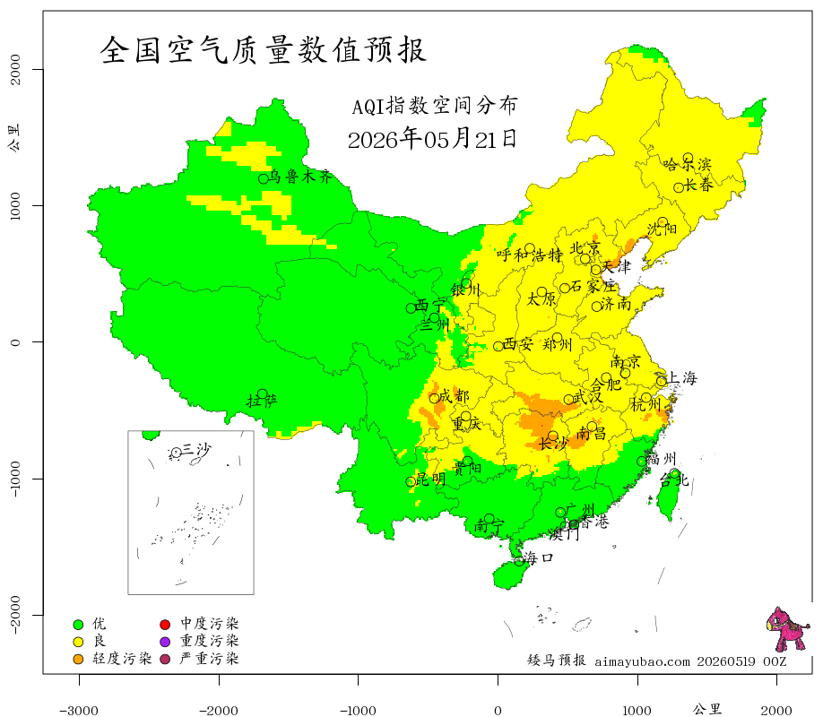 每日空气质量预报图