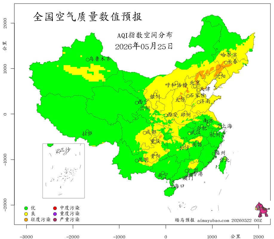 每日空气质量预报图