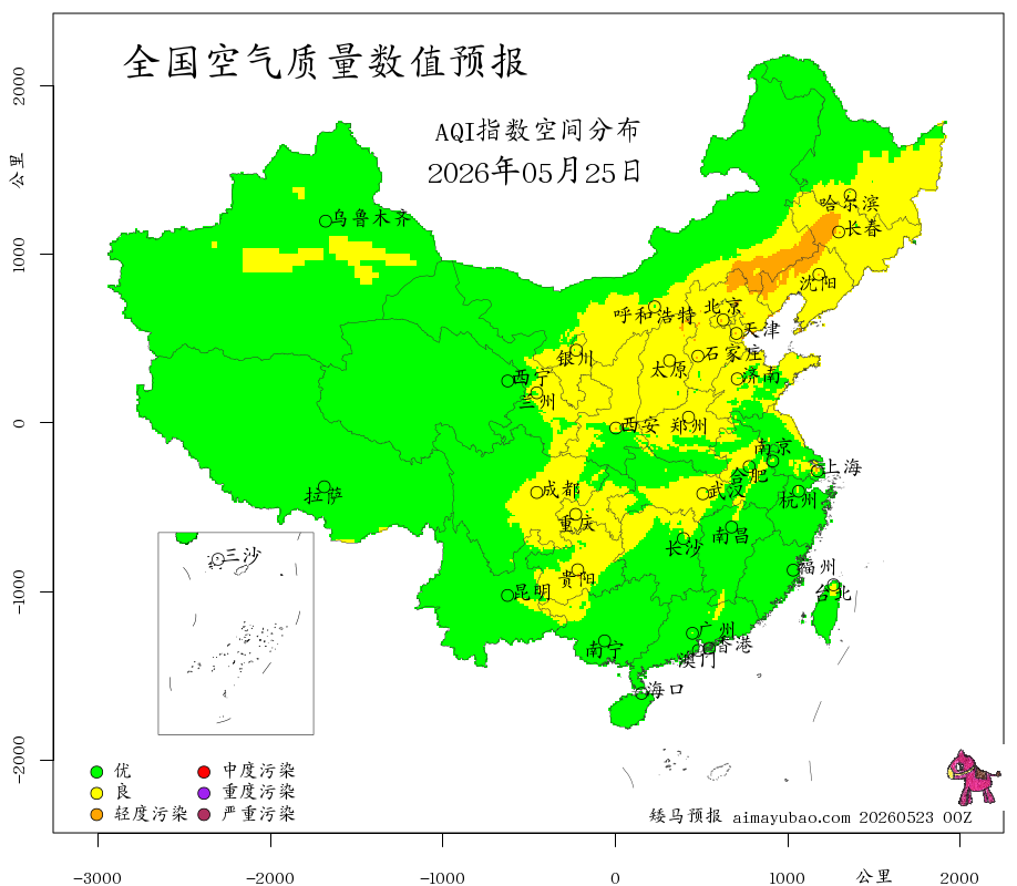 每日空气质量预报图