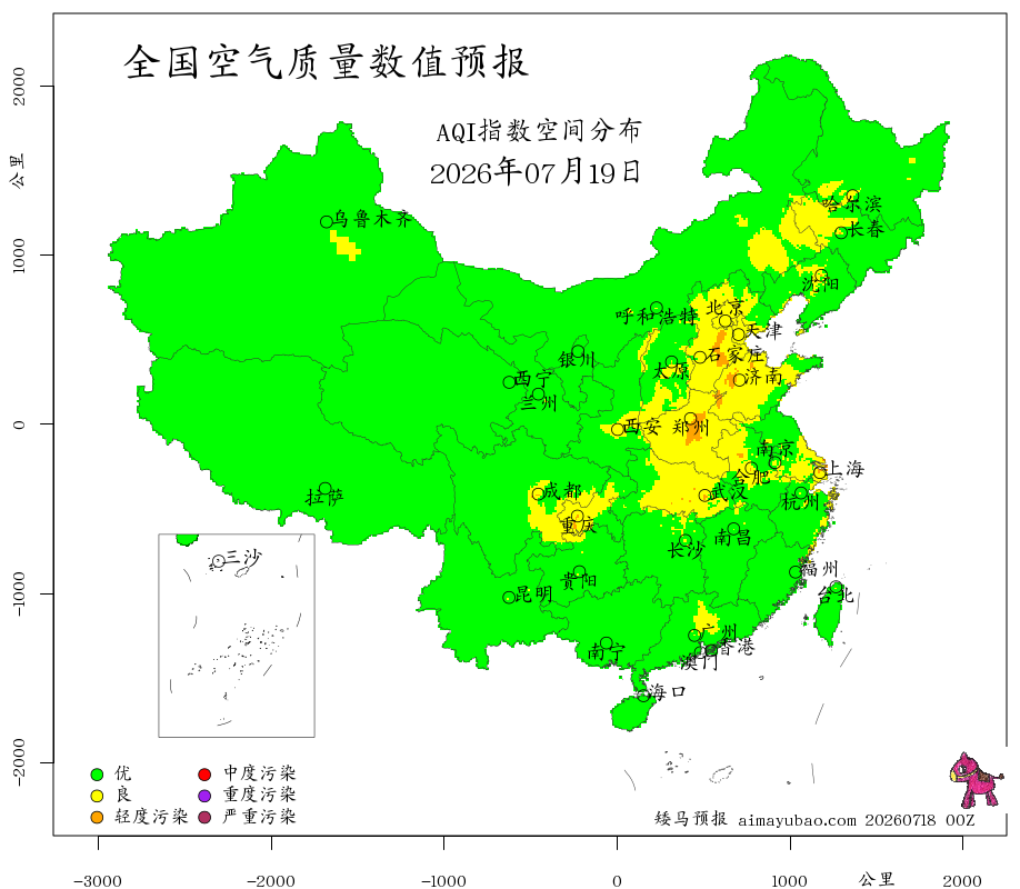每日空气质量预报图
