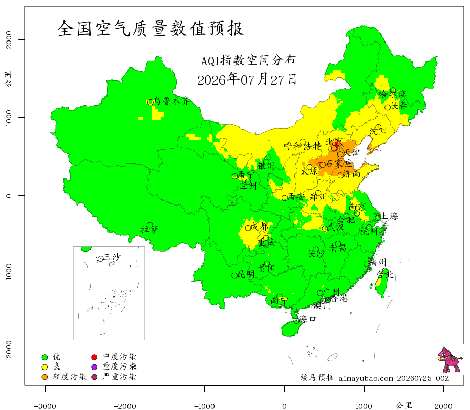 每日空气质量预报图