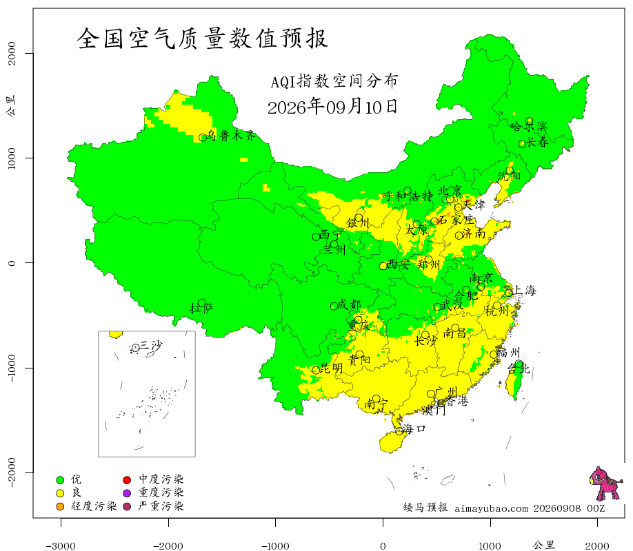 每日空气质量预报图