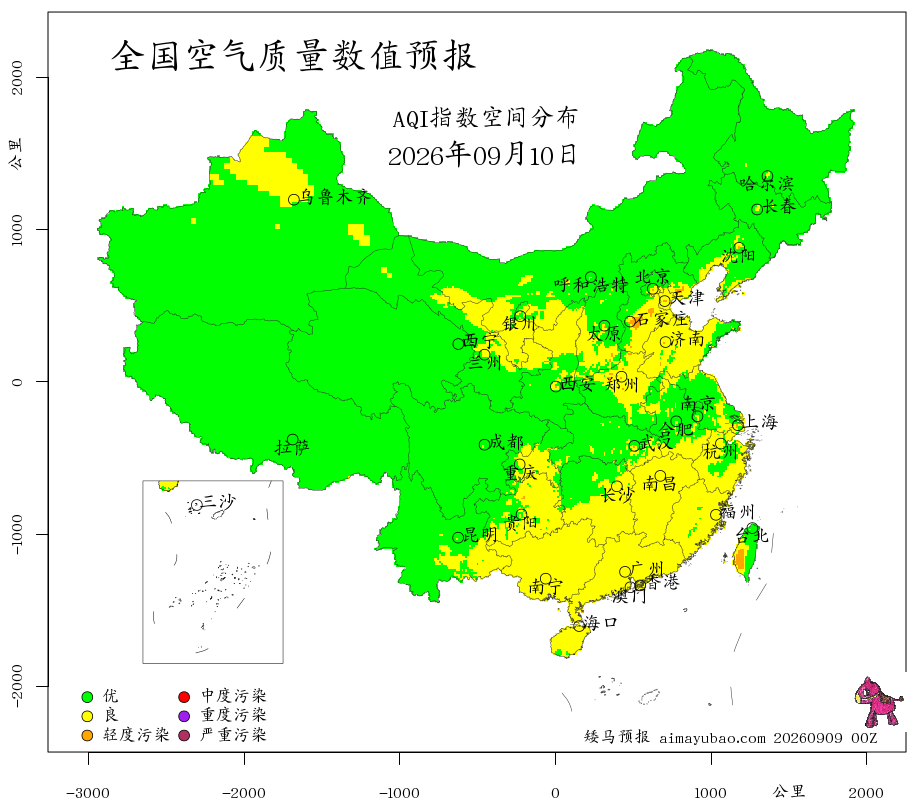 每日空气质量预报图