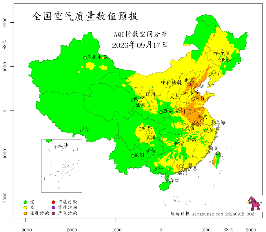 每日空气质量预报图