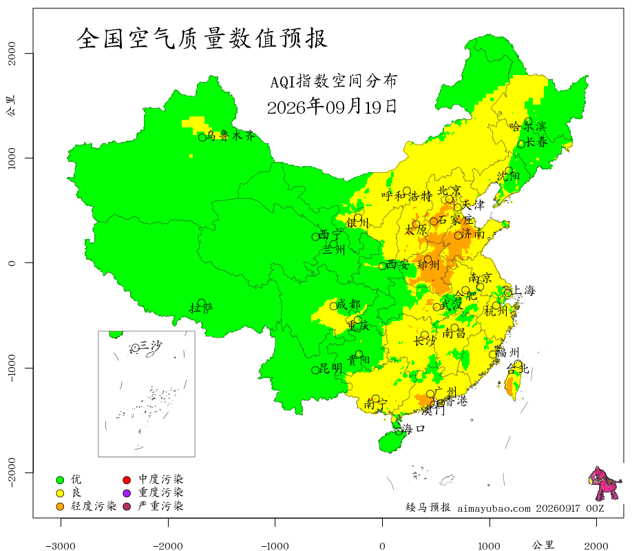 每日空气质量预报图