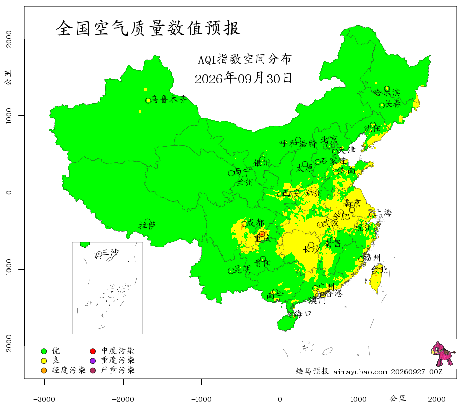 每日空气质量预报图